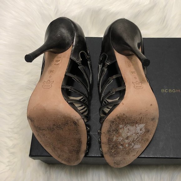 BCBGMaxAzria (Zoe) Leather Heels - Size 6 - Picture 5 of 9
